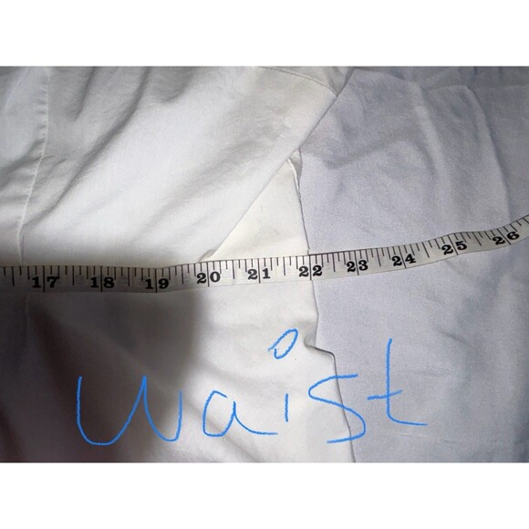 Women's peplum XXL White Button-Up Short Sleeve peek a boo shoulder ELLE - Picture 9 of 10